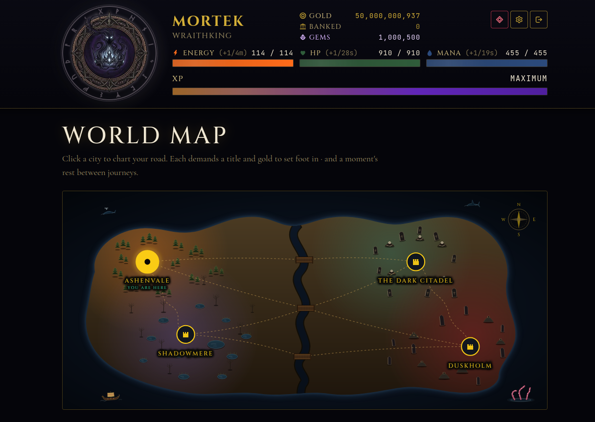Shadowrealm world map